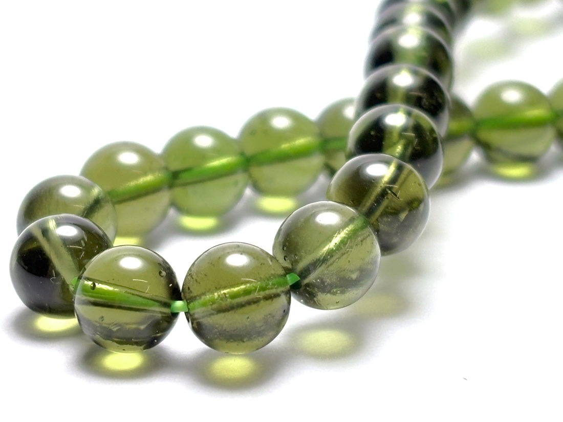 チェコ産 モルダバイト 6mm ブレスレット / Moldavite
