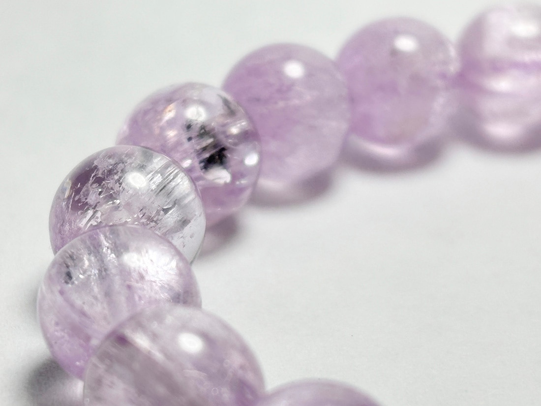 高品質) クンツァイト 10mm ブレスレット / Kunzite