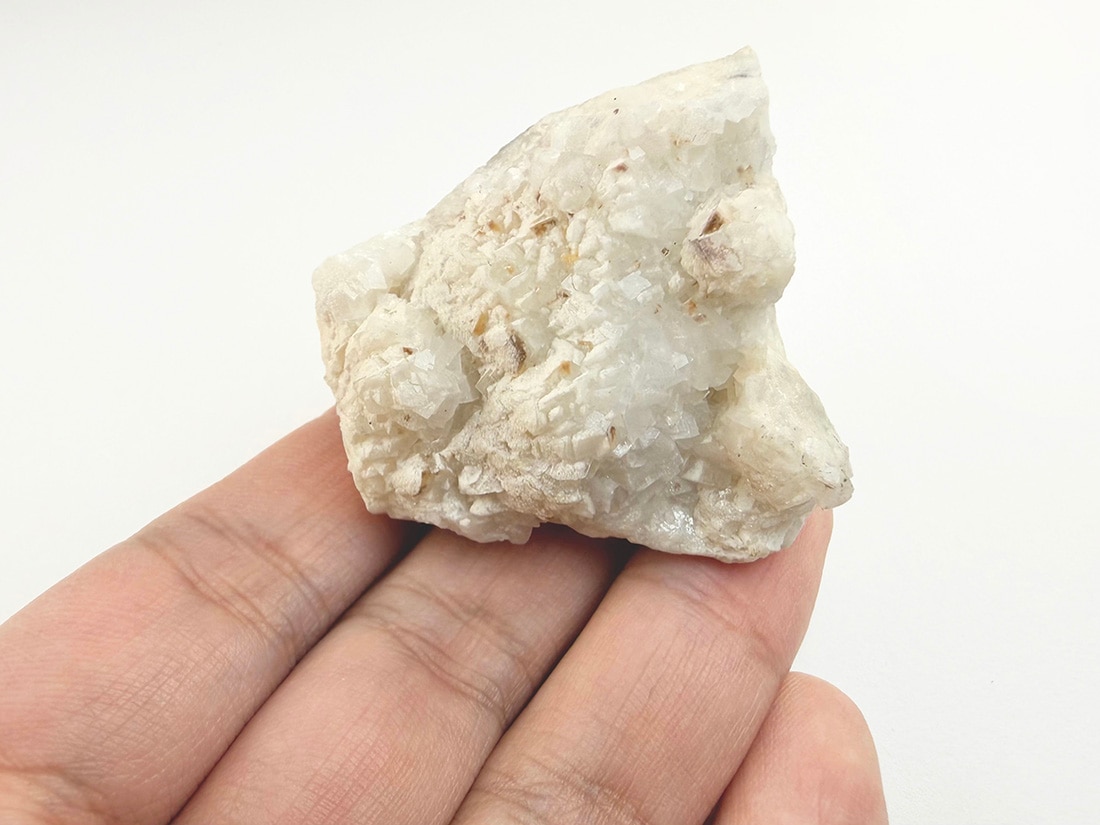 蛍光) 飯豊鉱山産 ドロマイト ( 苦灰石 )/ Dolomite