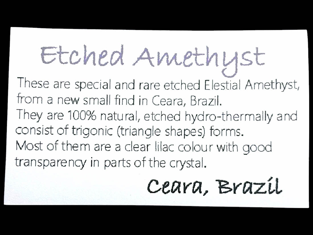 ブラジル産 エッチドアメジスト (蝕像紫水晶)/ Etched Amethyst