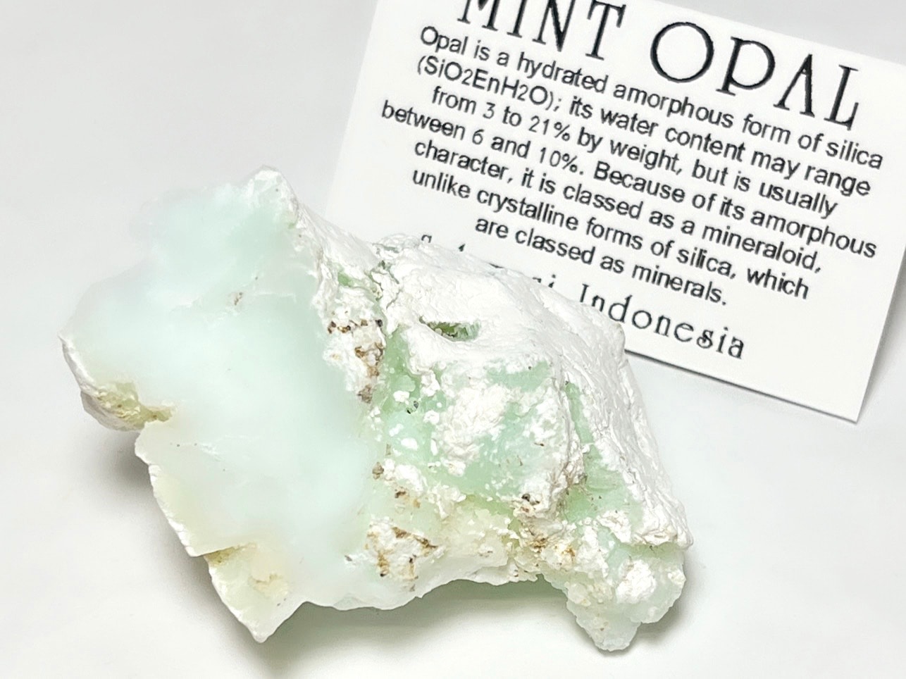インドネシア産 ミントオパール ( 蛋白石 )/ Mint Opal