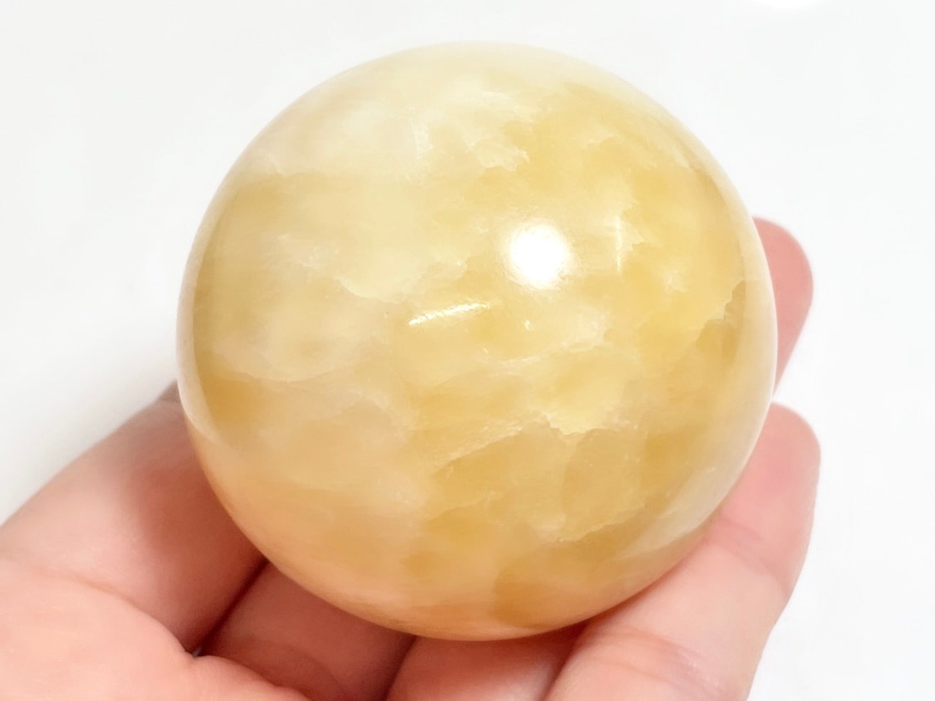 アラゴナイト 44mm 丸玉 ( 霰石 ) / Aragonite