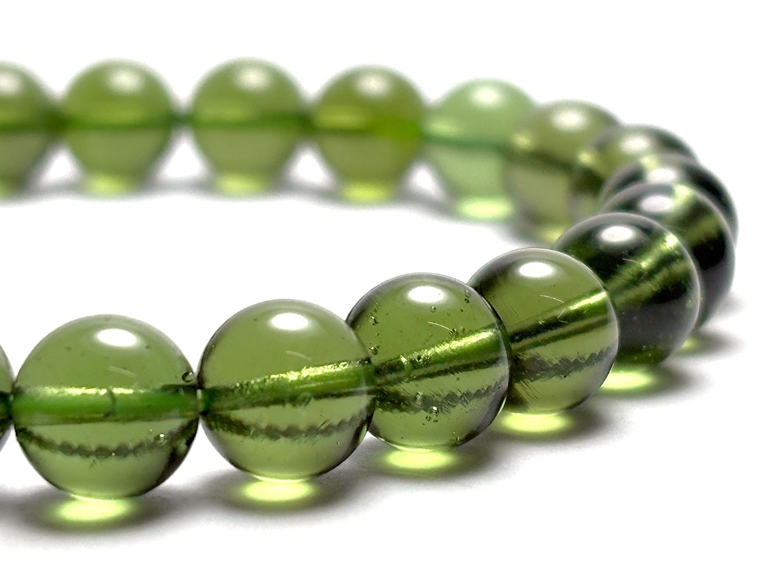 本物モルダバイト 8mm　ブレスレット Ver.Ⅰ チェコ産 モルダバイト 8mm ブレスレット / Moldavite