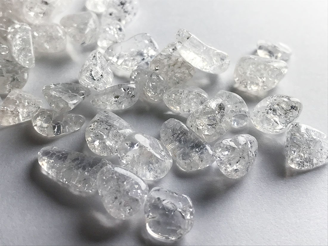 200★数量限定★希少モロッコ産【200g天然クリスタル水晶ミニクラスター】❤️ クラック水晶 さざれ 200g
