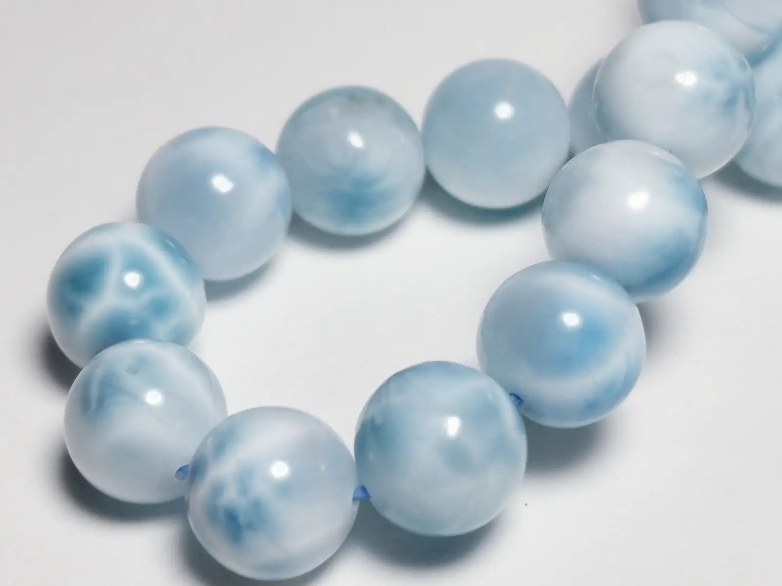 ラリマー ドミニカ産 ブレスレット ドミニカ共和国産 ラリマー 8.5mm ブレスレット / Larimar
