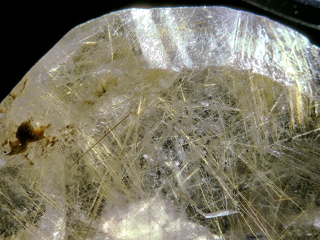 ブラジル産 ルチルクォーツ ( 金鉱石入り水晶 )/Rutilated Quartz