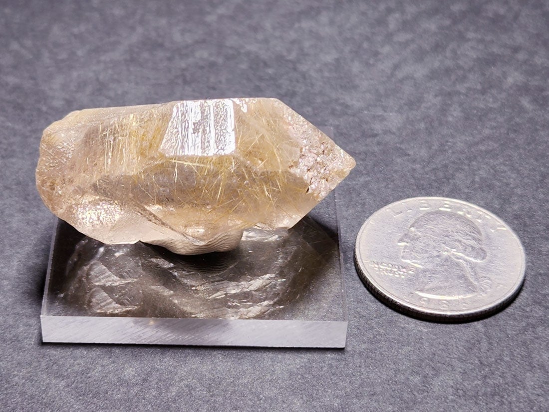 ブラジル産 ルチルクォーツ ( 金鉱石入り水晶 )/Rutilated Quartz