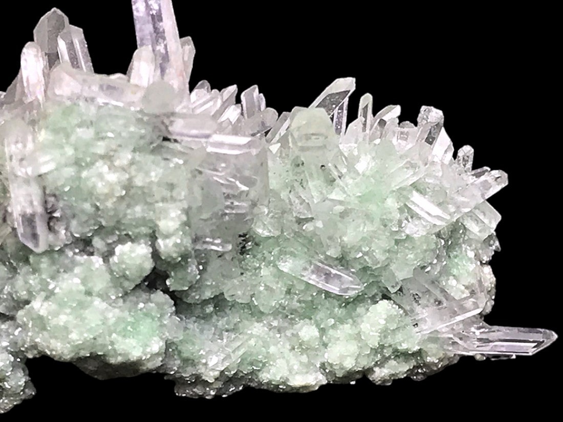 ペルー産 フックサイト with 水晶 クラスター / Fuchsite with Quartz