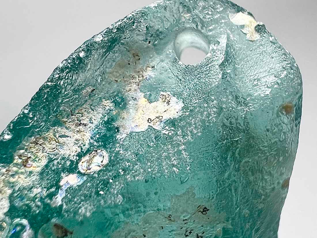 ローマングラス The Roman Glass Company ローマングラス/ブローチ銀化した古代