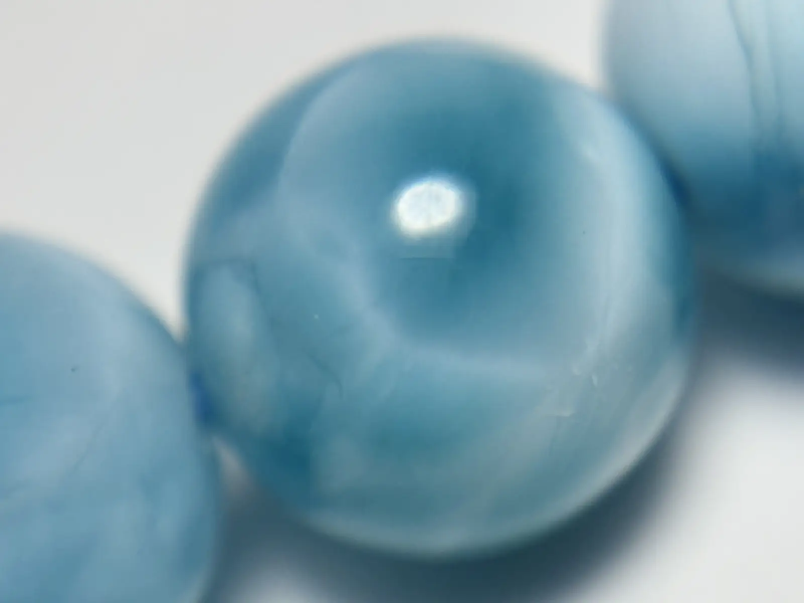 ドミニカ共和国産 ラリマー 8.5mm ブレスレット / Larimar