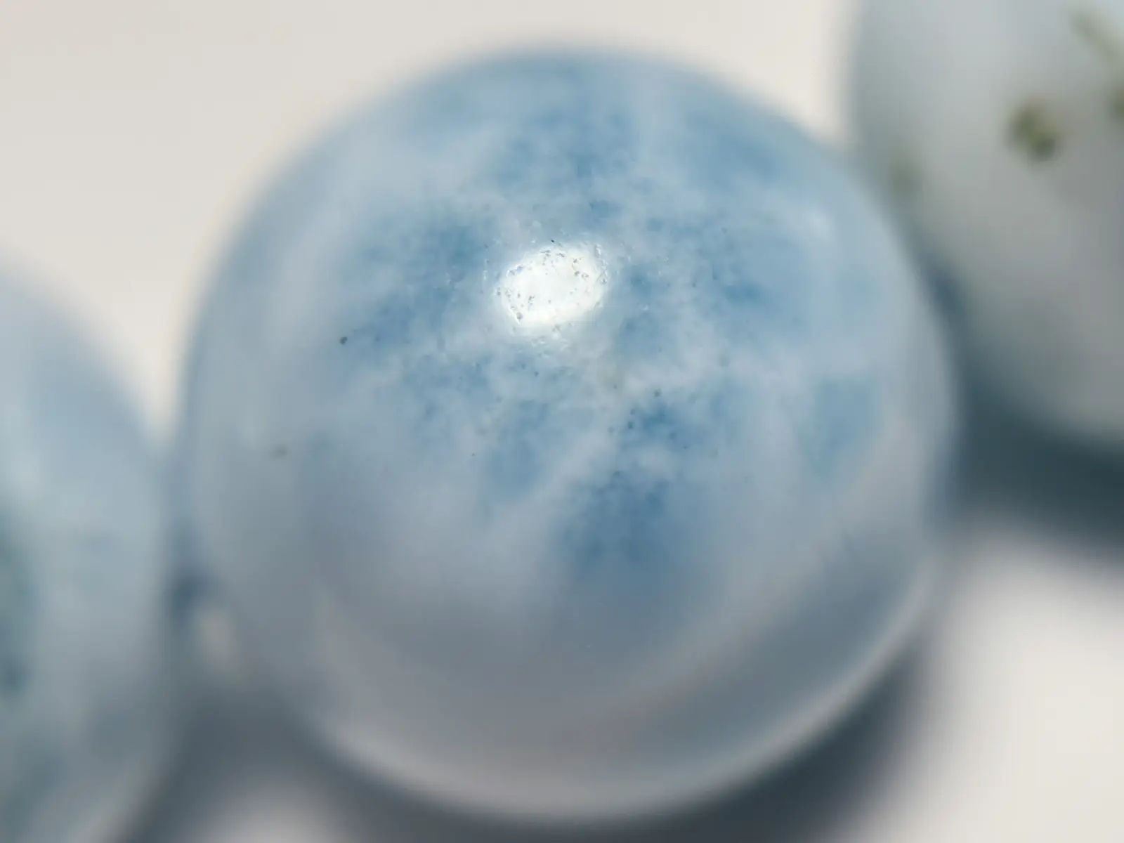 ドミニカ共和国産 ラリマー 11.5mm ブレスレット / Larimar