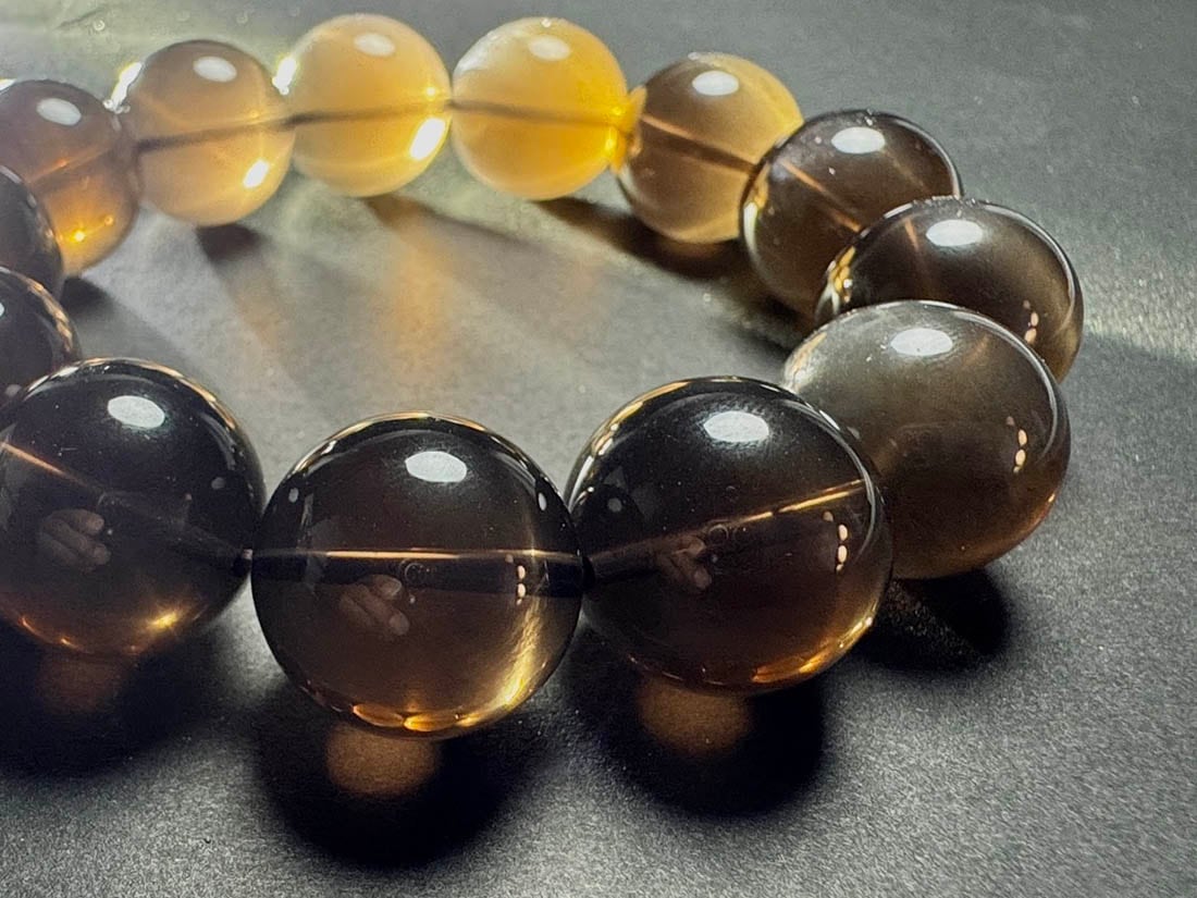スタースモーキークォーツ 17mm ブレスレット / Star Smoky Quartz
