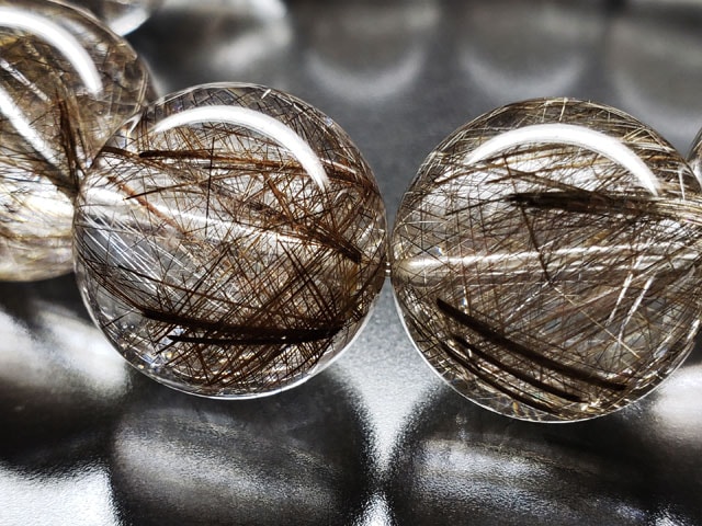 シルバールチルクォーツ 17mmブレスレット