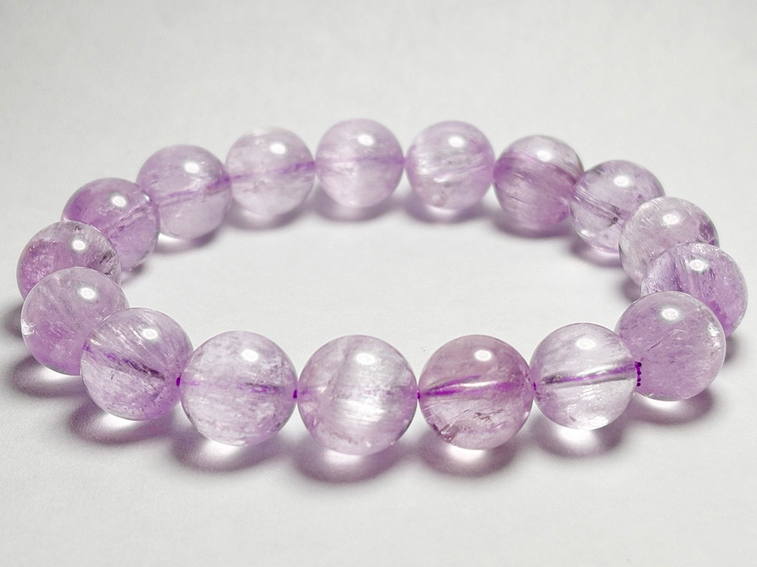 高品質) クンツァイト 13mm ブレスレット / Kunzite
