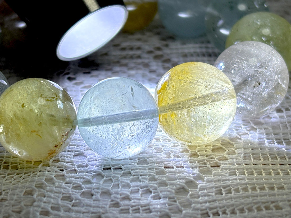 天然トパーズ (ミックスカラー) ブレスレット 17mm / Mixcolor Topaz