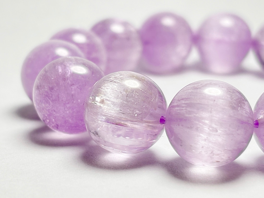 高品質) クンツァイト 15mm ブレスレット / Kunzite