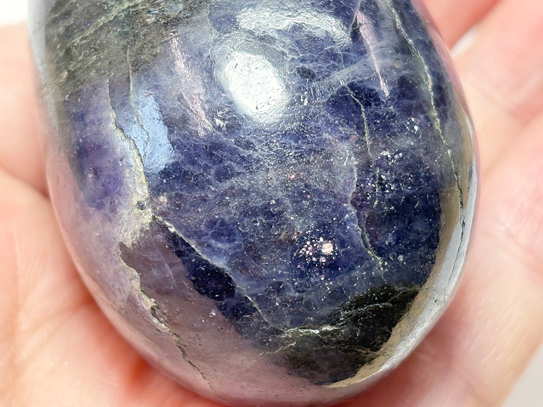 アイオライトサンストーン エッグ/ Iolite Sunstone Egg