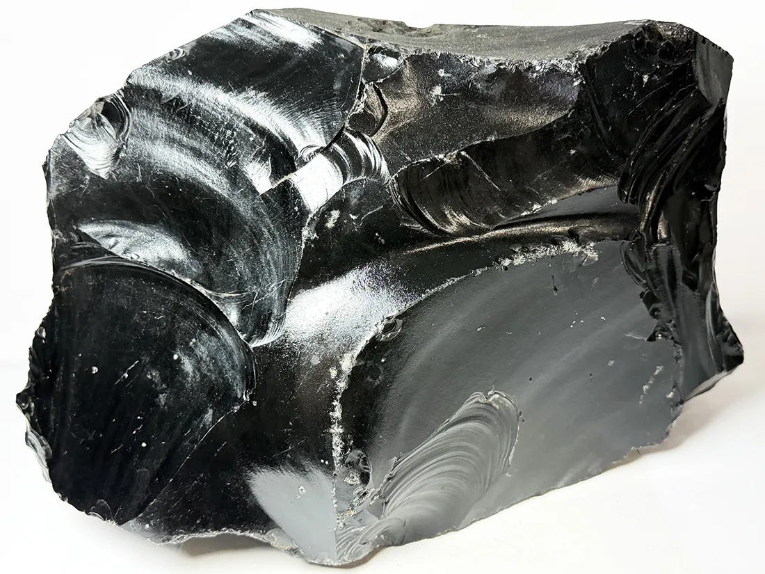 北海道白滝村(旧)産 黒曜石(十勝石) / Obsidian