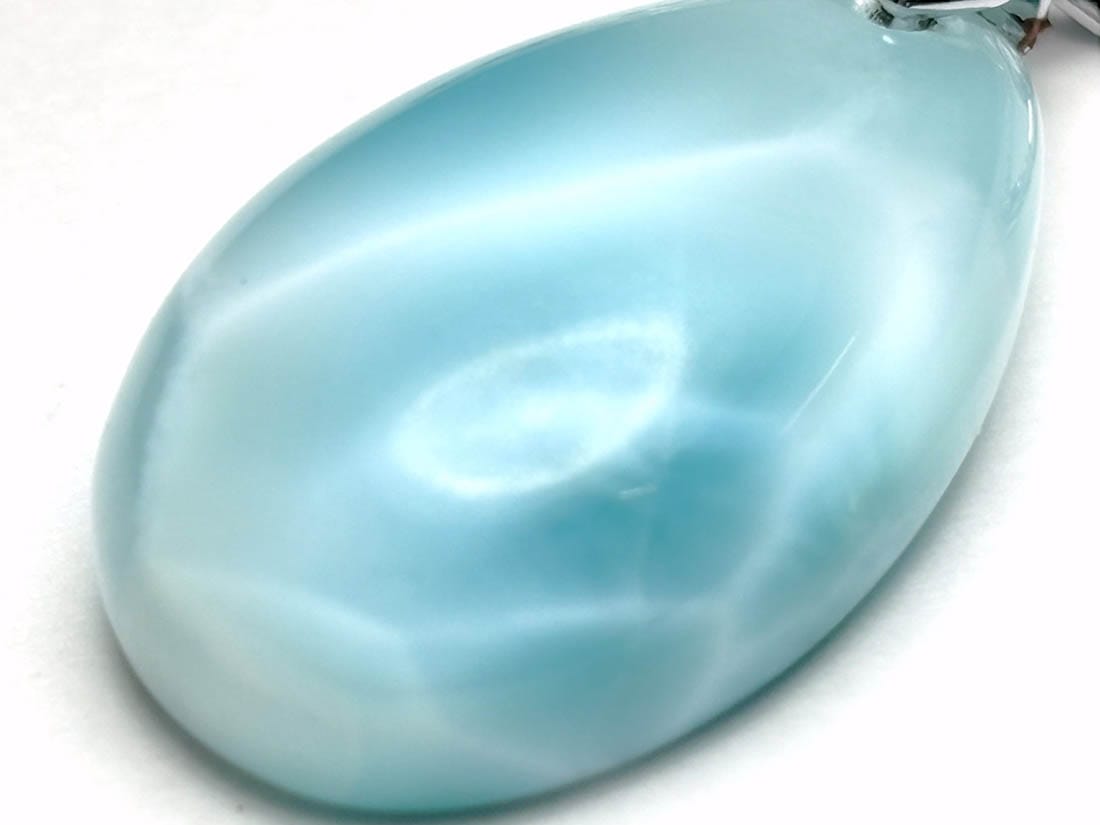 高品質】 ドミニカ共和国産 ラリマー ペンダントトップ / Larimar