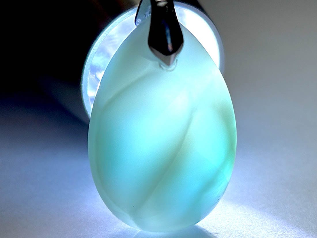 高品質】 ドミニカ共和国産 ラリマー ペンダントトップ / Larimar