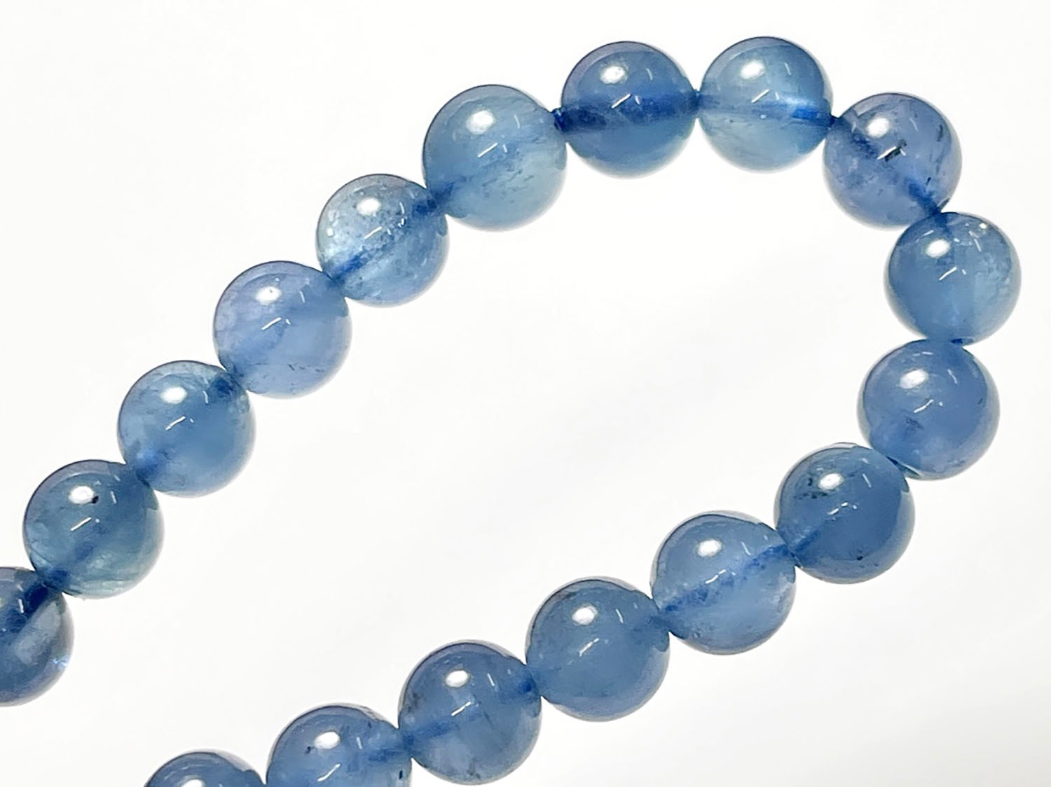アクアマリン 7mmブレスレット ( 藍玉 )/ Aquamarine アクアマリン 7mmブレスレット ( 藍玉 )/ Aquamarine