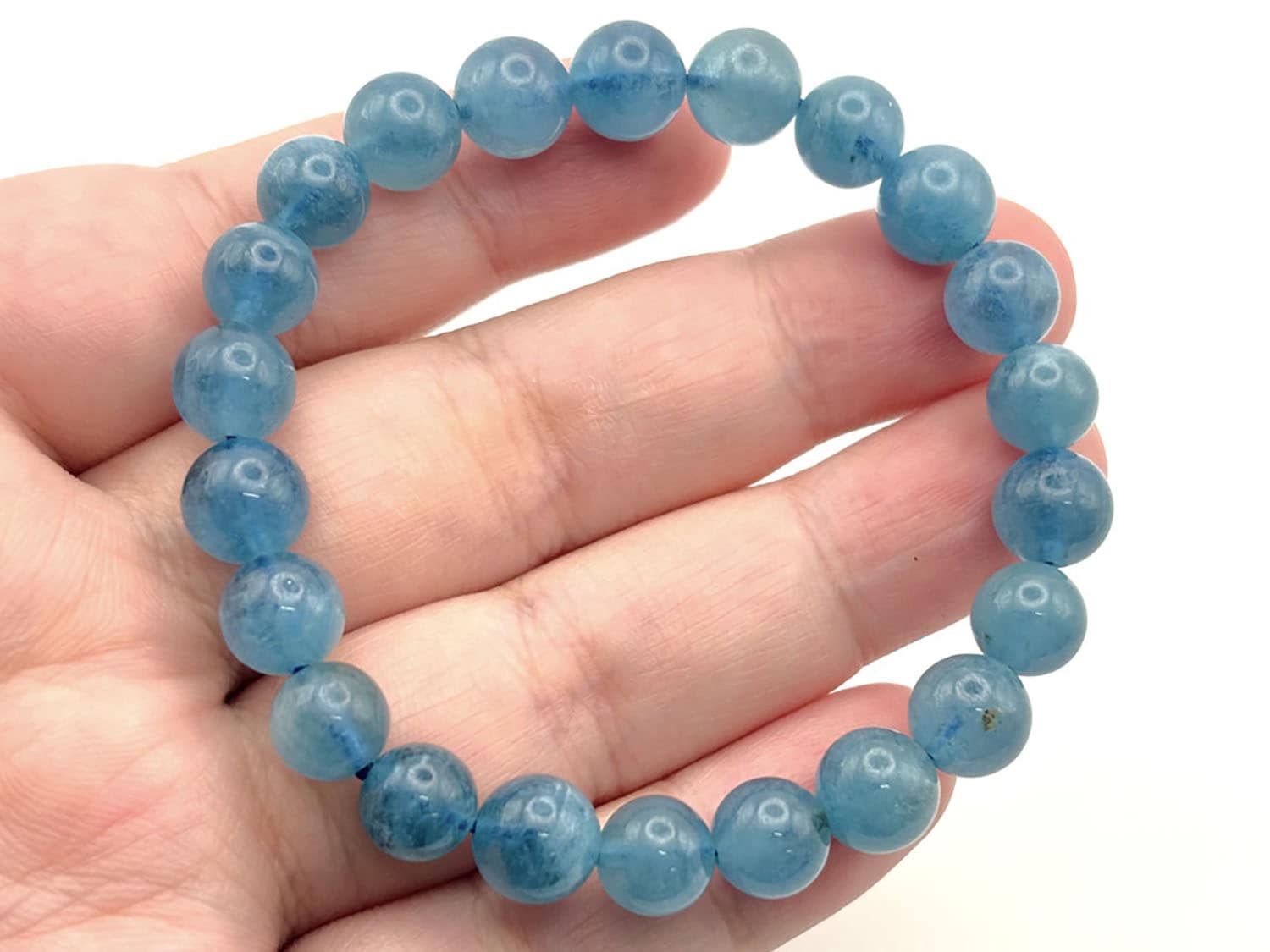 アクアマリン 8mmブレスレット ( 藍玉 )/ Aquamarine