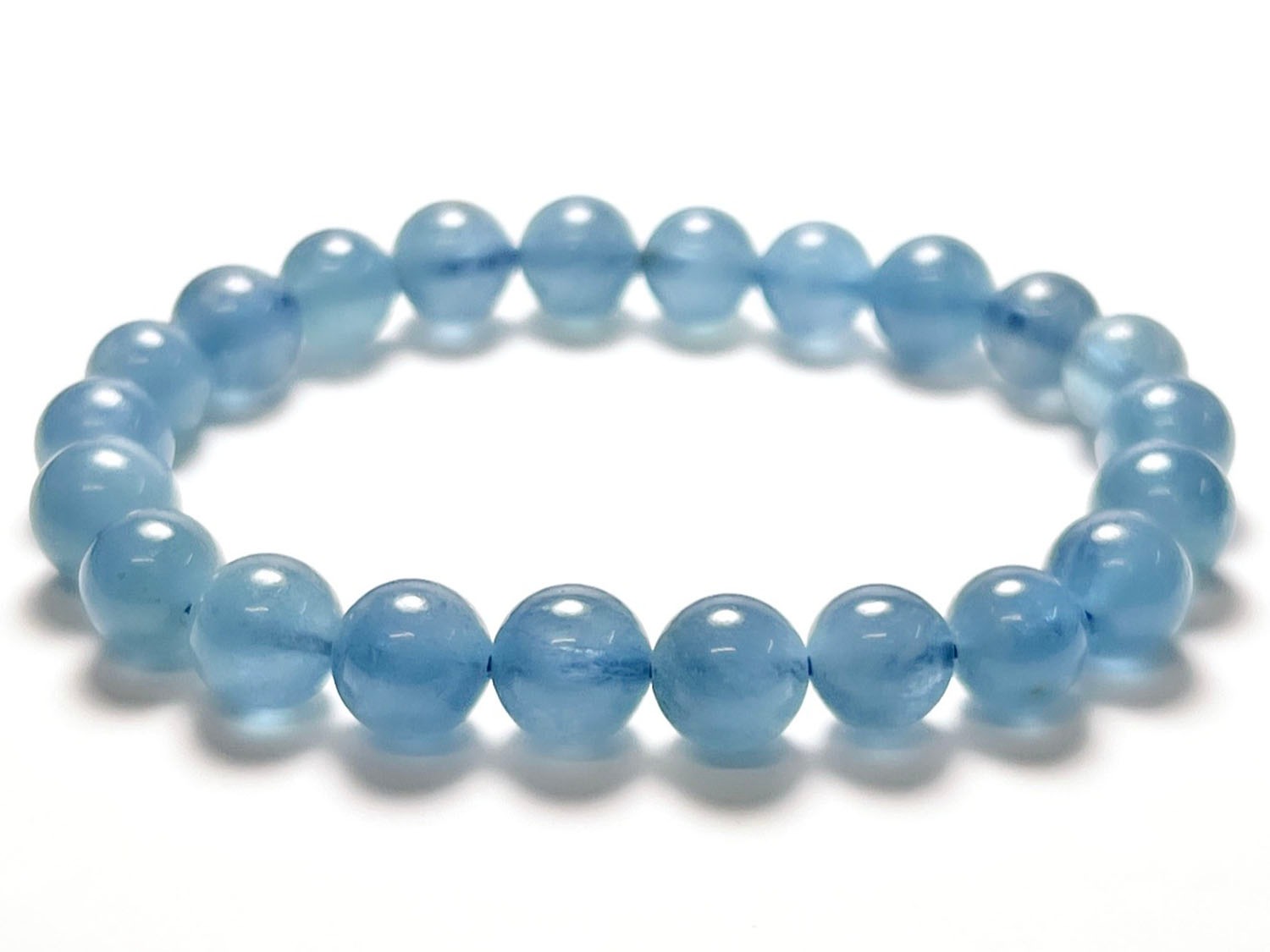 アクアマリン 8mmブレスレット ( 藍玉 )/ Aquamarine