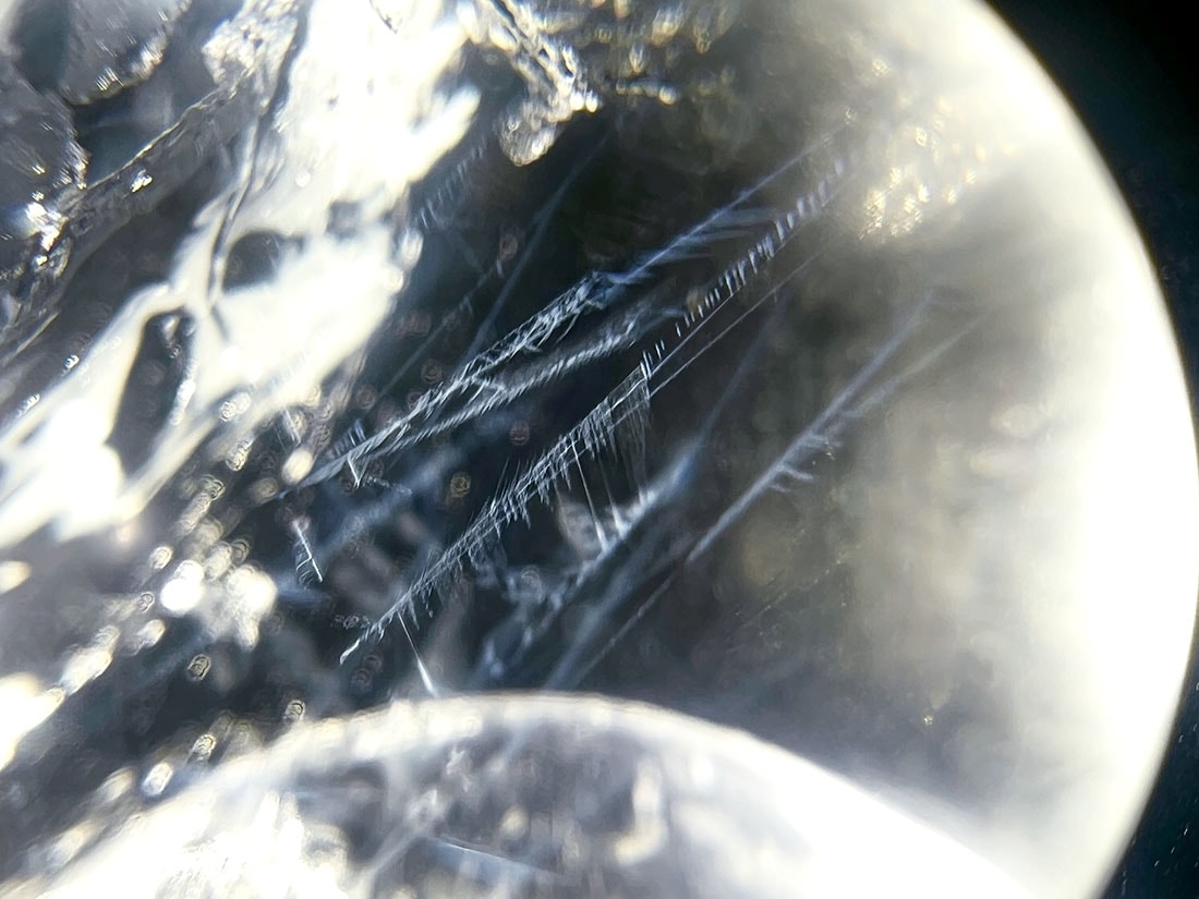 エンジェルラダー　桜瑪瑙　ラリマー　❀お取り置きページ❀ ブラジル産 エンジェルラダークォーツ 27mm丸玉