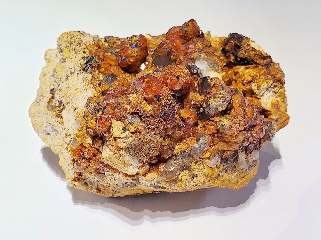 福建省産スペサルチン(満礬柘榴石)/スモーキークォーツ