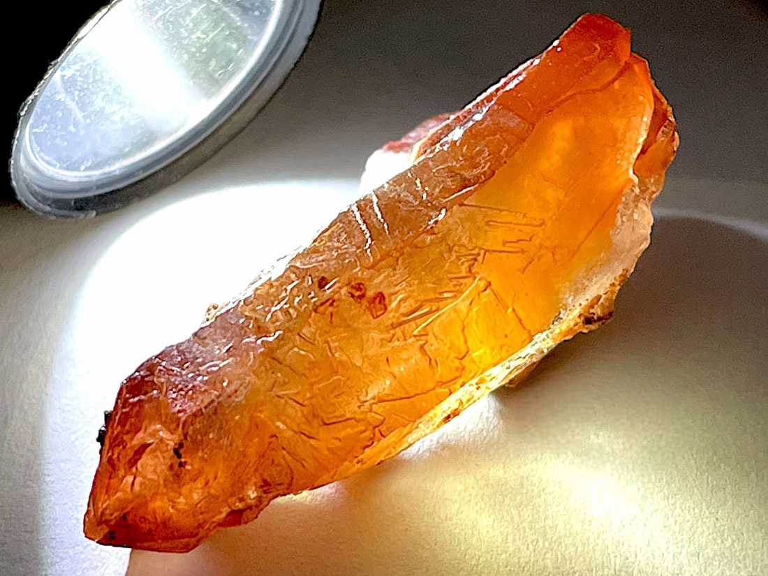 モロッコ産レッドクォーツ(天然赤水晶)3個セット/Red Quartz