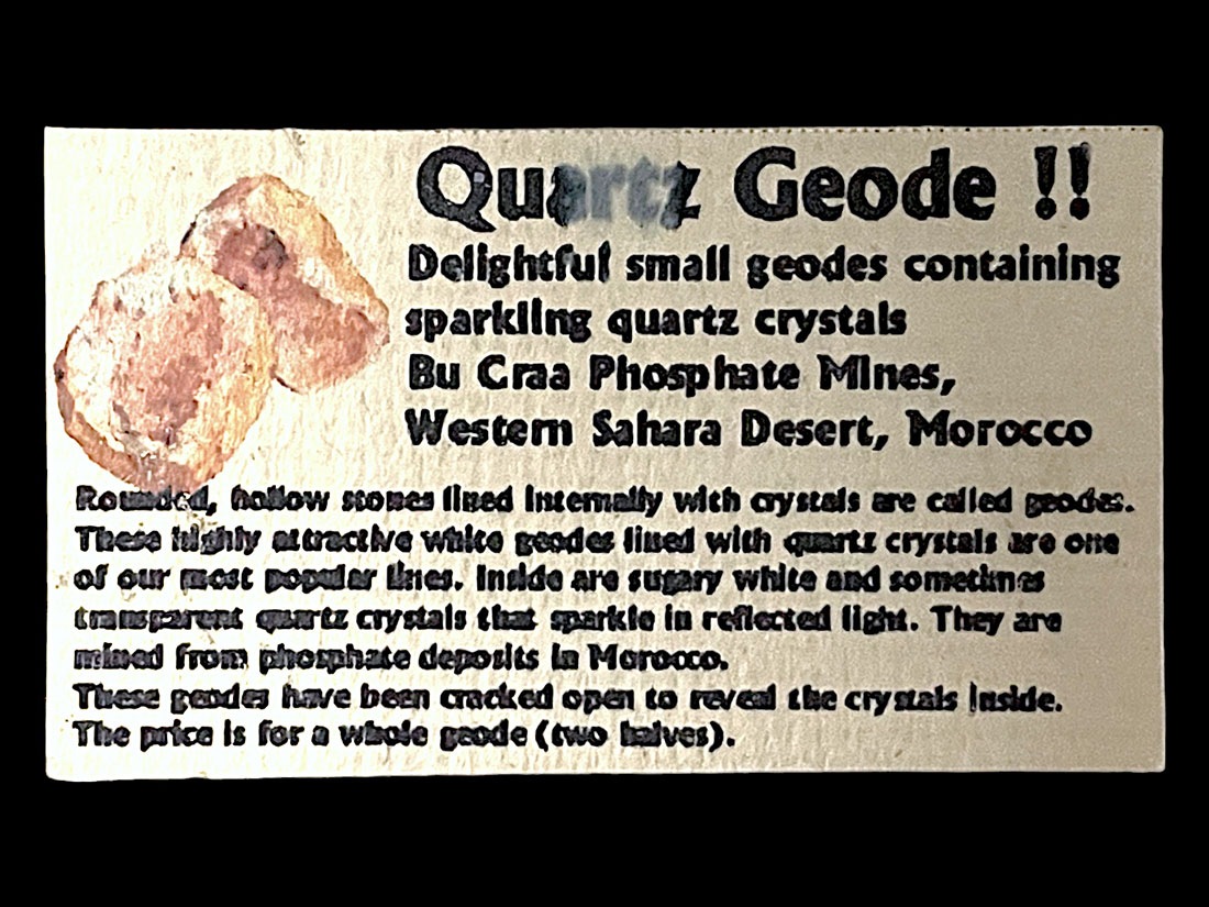 モロッコ産水晶ジオード ペアLサイズ/Quartz Geode