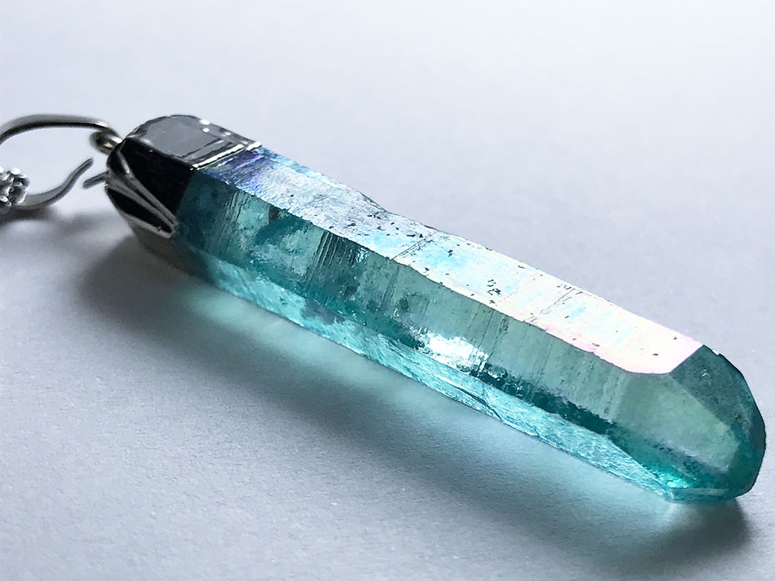 アクアオーラ水晶 ペンダントトップ