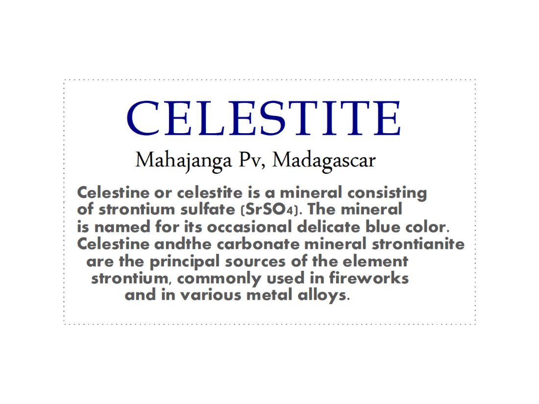 マダガスカル産 セレスタイト ハート型 クラスター/Celestite