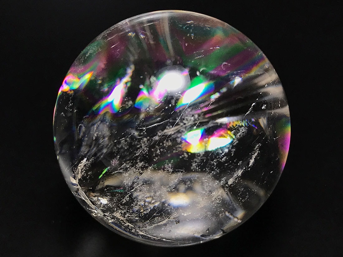 レインボークォーツ27mm丸玉/Iris Quartz