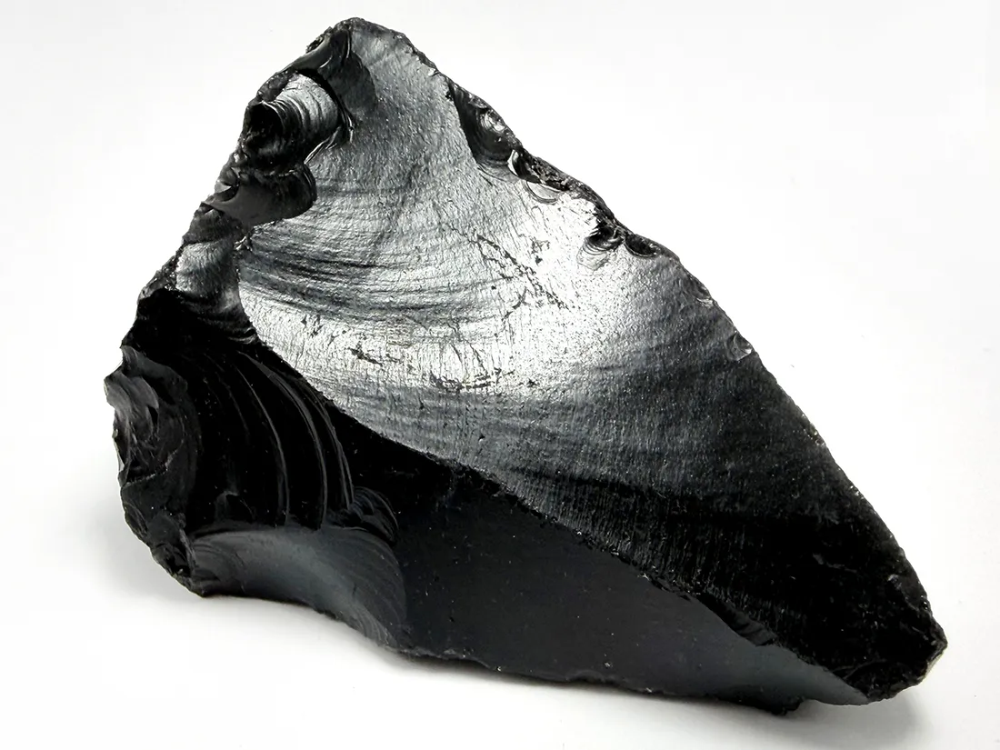 北海道白滝村(旧)産 黒曜石(十勝石) / Obsidian