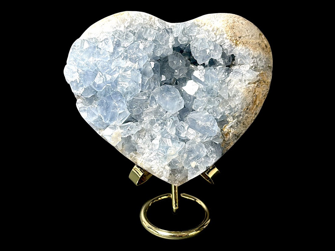 マダガスカル産 セレスタイト ハート型 クラスター/Celestite