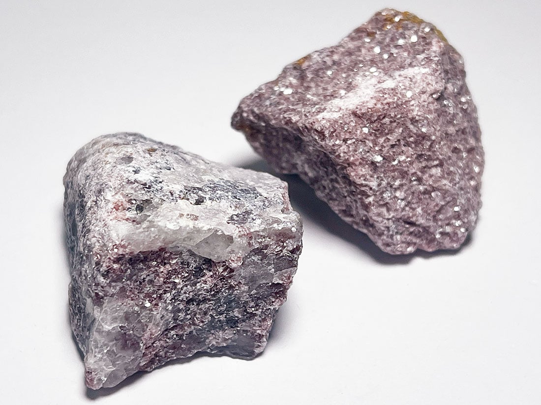 ブラジル産レピドライト/Lepidolite(リチア雲母) 2個セット