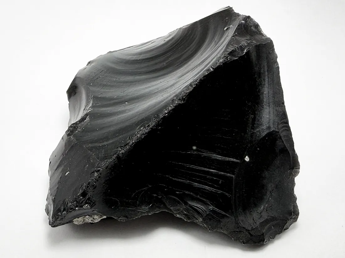 北海道白滝村(旧)産 黒曜石(十勝石) / Obsidian