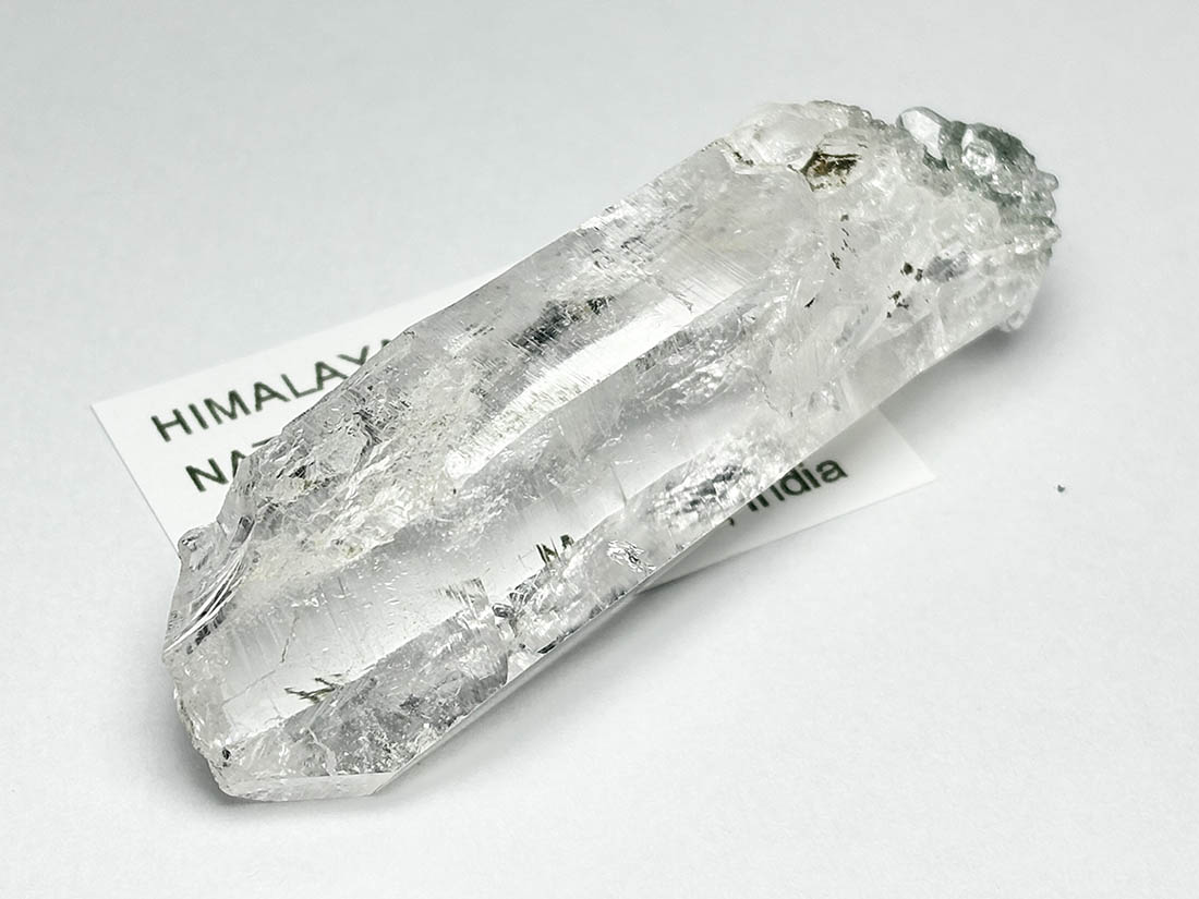 【匿名発送】マニハール産 クローライト付き水晶 ヒマラヤ水晶 ルチル クローライト インド・マニハール産 178g