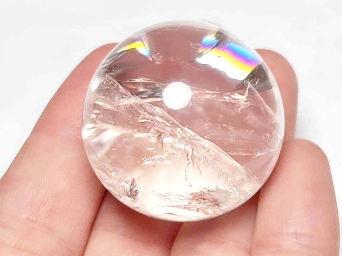 アイリスクォーツ (レインボークォーツ) 31mm 丸玉 / Iris Quartz