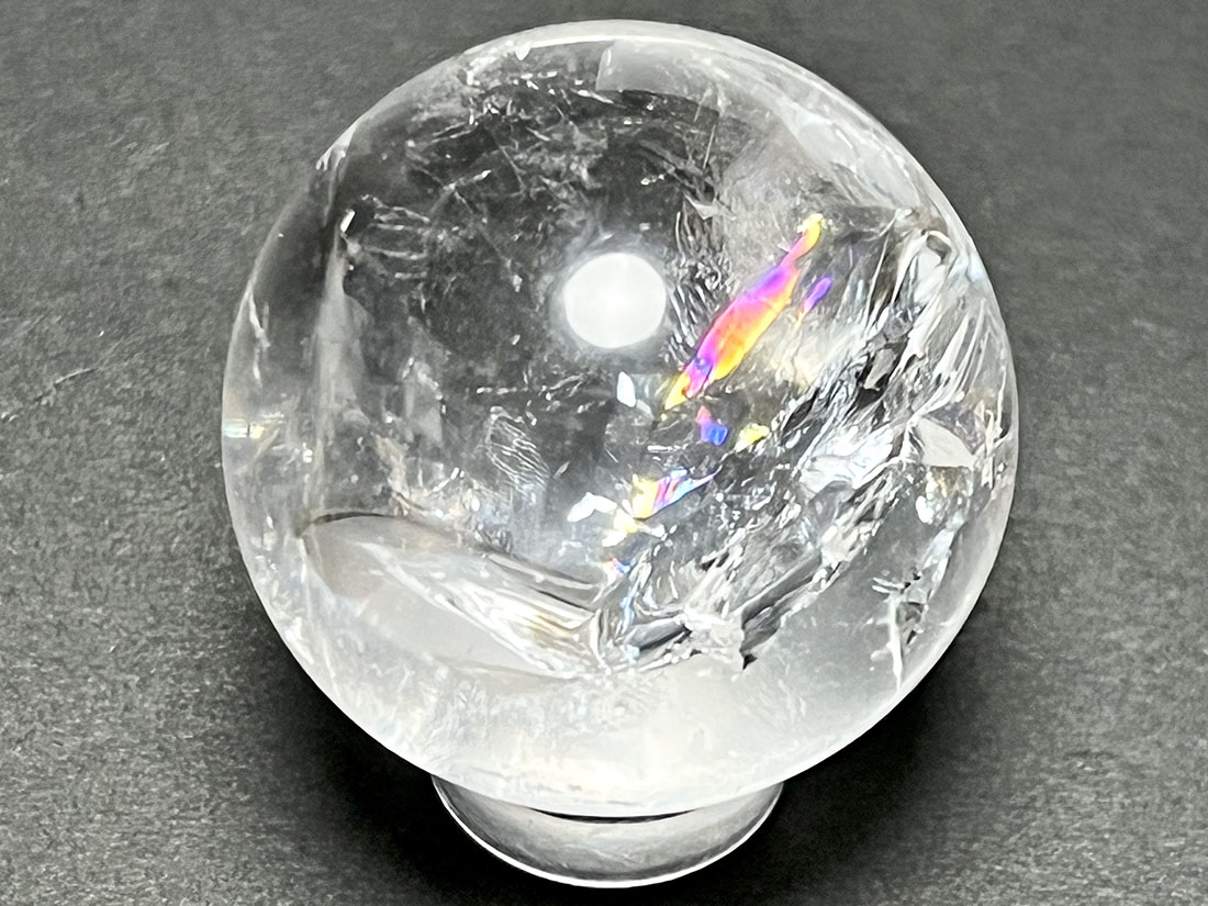 アイリスクォーツ (レインボークォーツ) 31mm 丸玉 / Iris Quartz