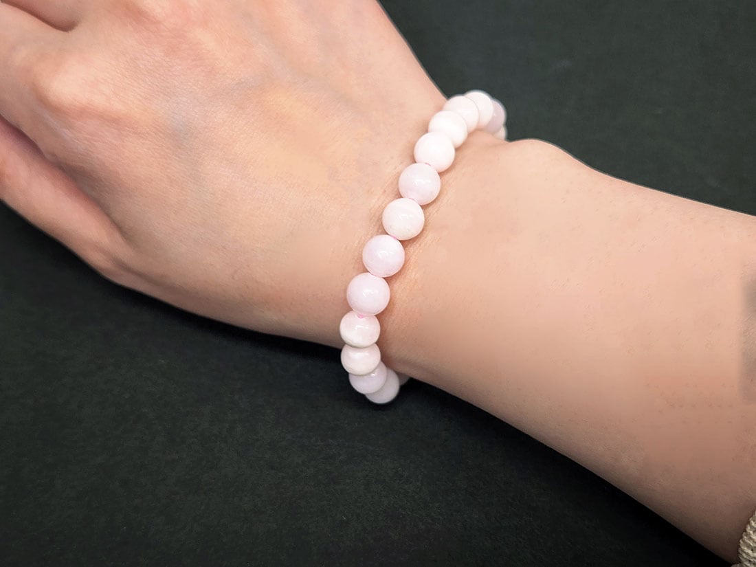 ピンクマンガンカルサイト 8mmブレスレット