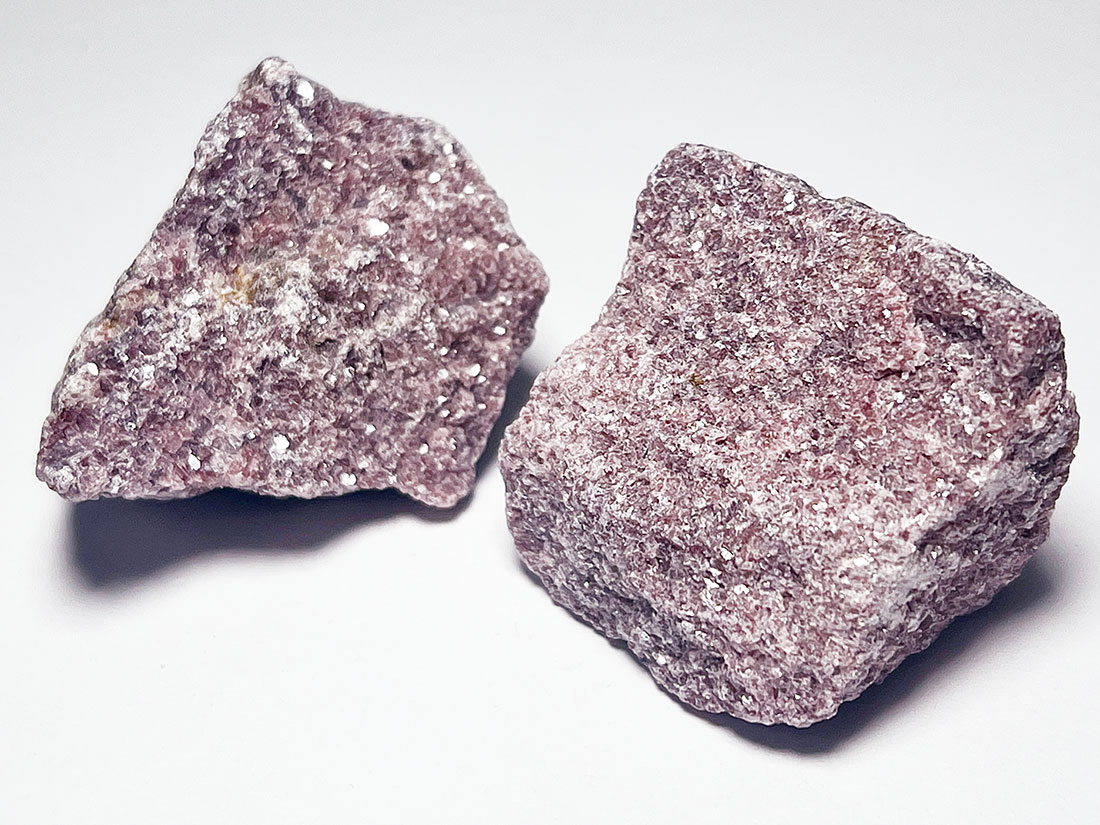 300★限定ご奉仕★希少☆変革の石【レピドライト『リチア雲母』原石詰め合わせ】❤️ バイカラー レピドライト リチア雲母 - トイロ石