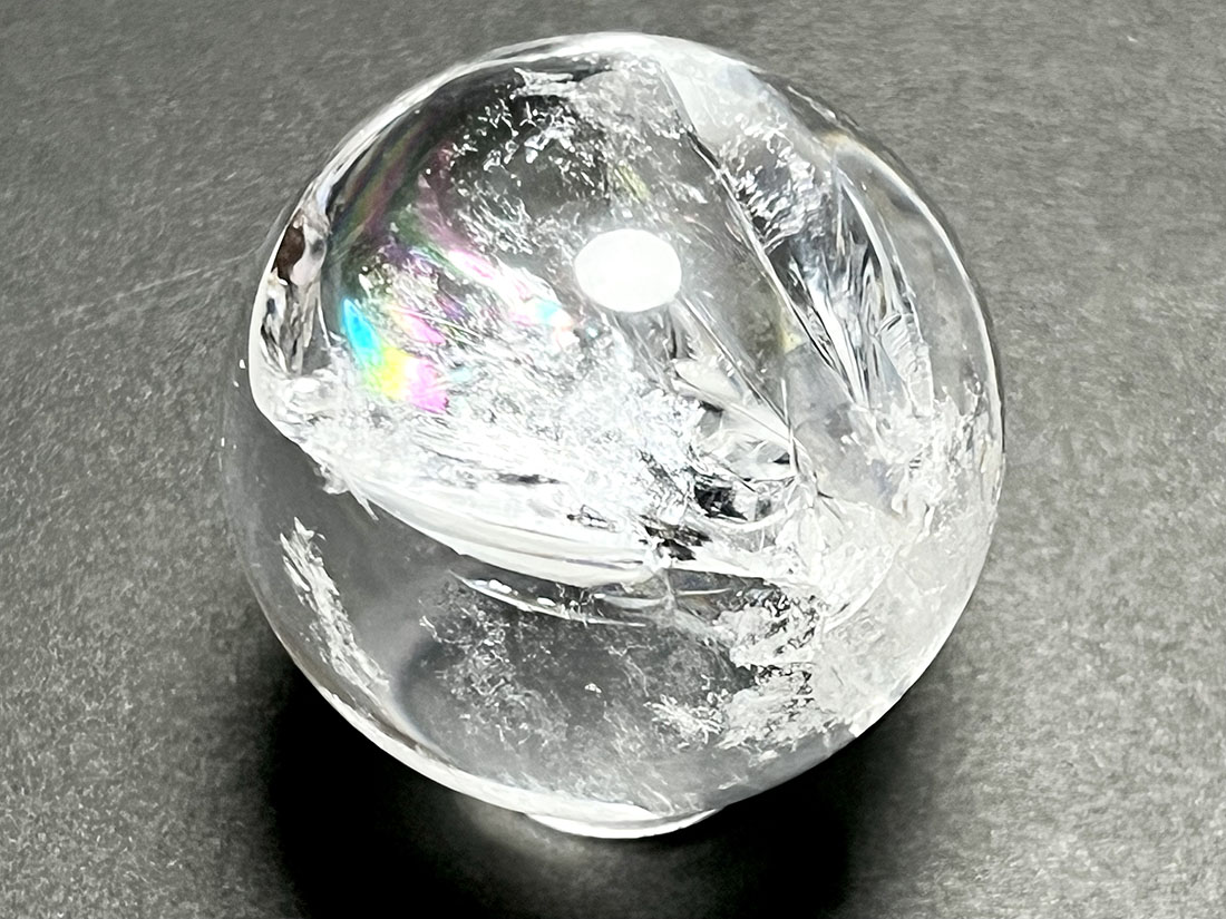 アイリスクォーツ アイリスクォーツ (レインボークォーツ) 32mm 丸玉 / Iris Quartz