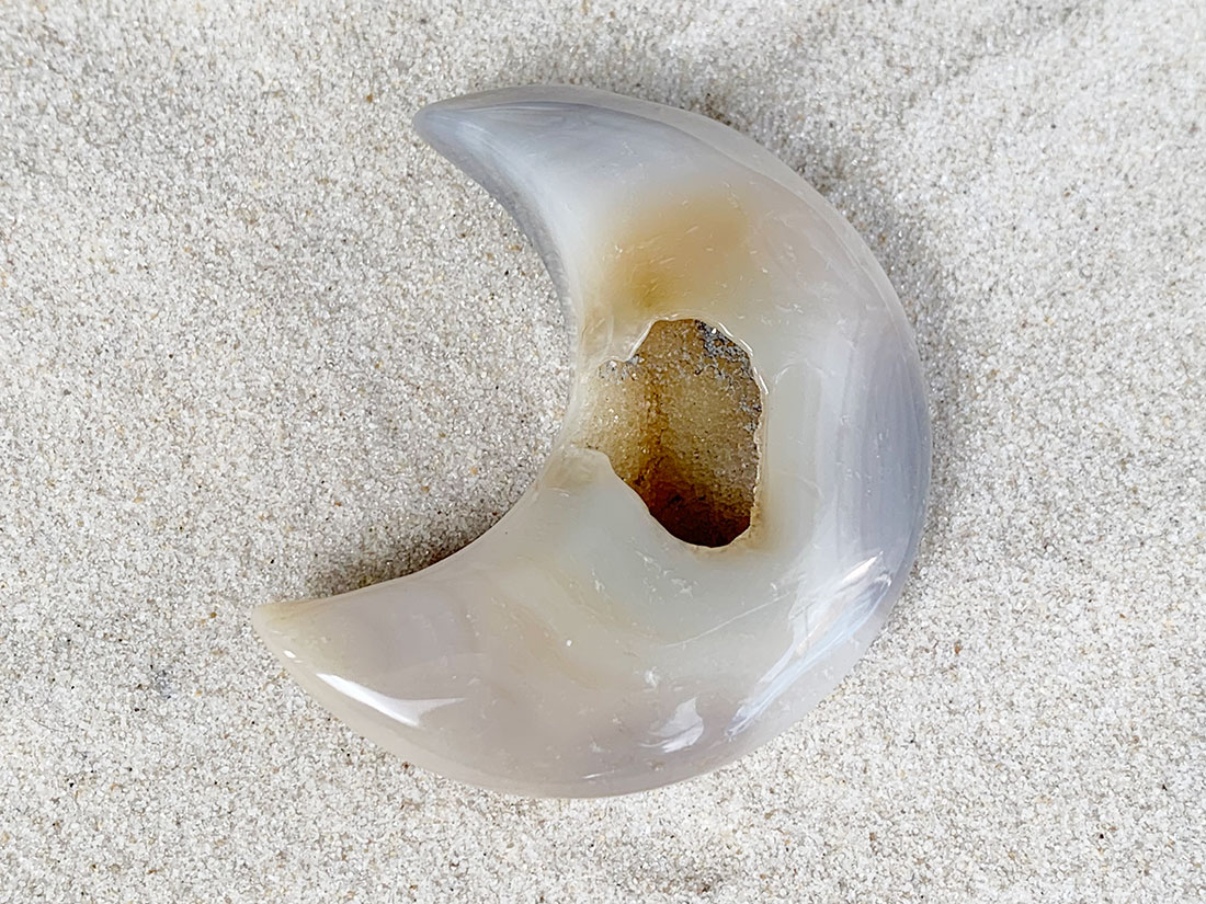 月型アゲートジオード 月型アゲートジオード/Moon shaped Agate