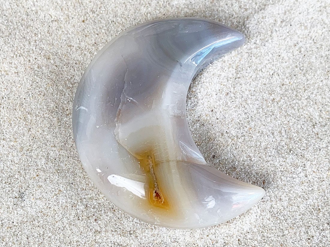 月型アゲートジオード 月型アゲートジオード/Moon shaped Agate