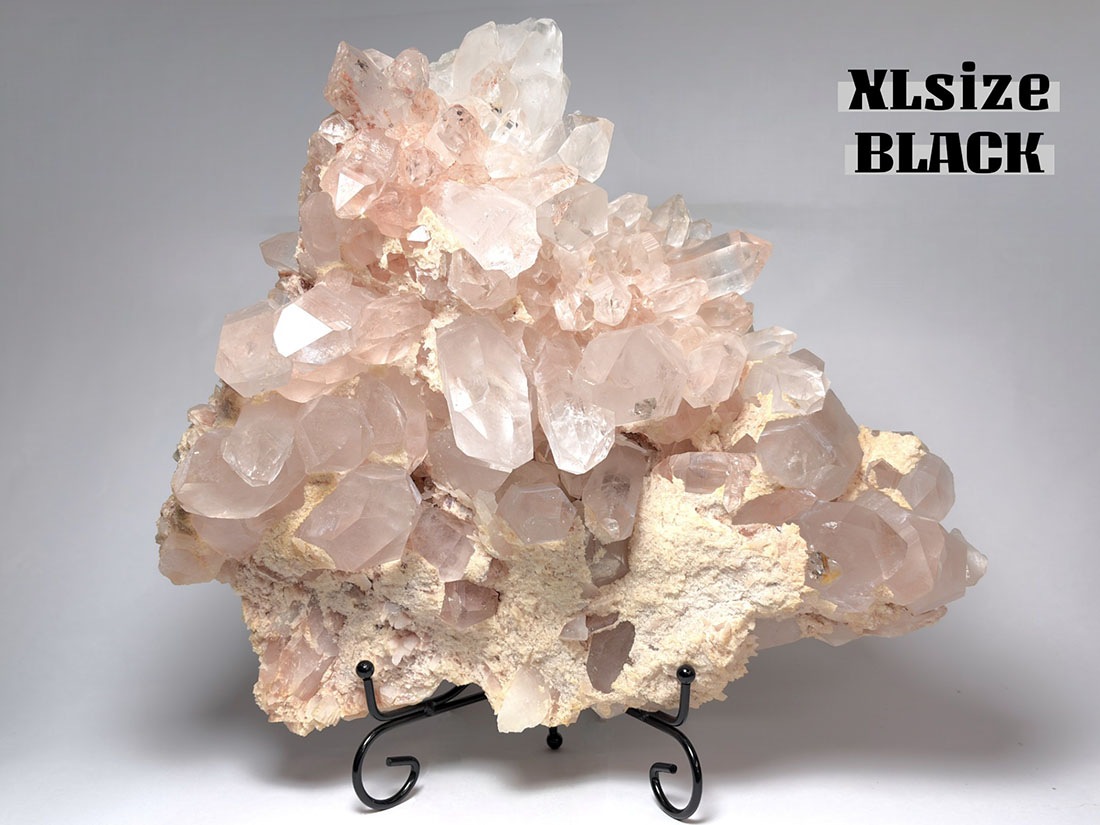 天然石スタンド2個セット Bタイプ (ゴールド/ブラック) 4サイズ展開