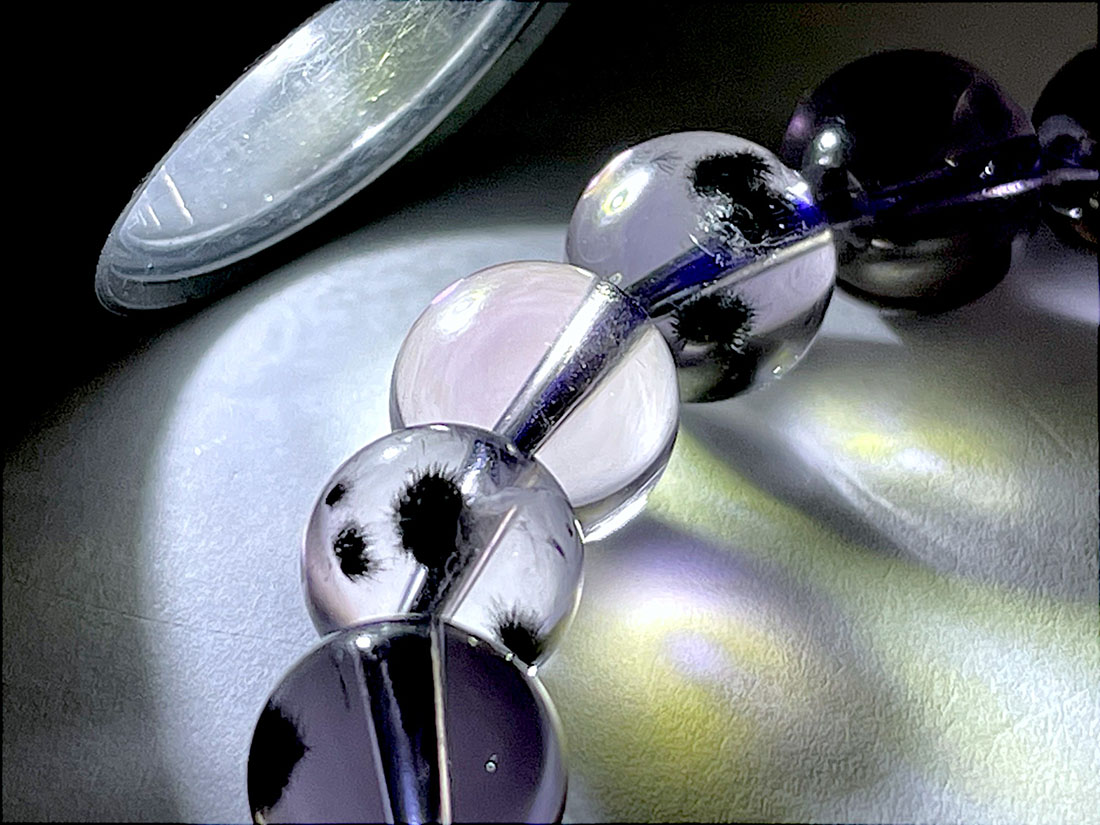 【極美】ロマネサイトインアメジスト ブレスレット ☆高品質☆【ブレスレット】ロマネサイトインアメジスト (6A) (約11.5