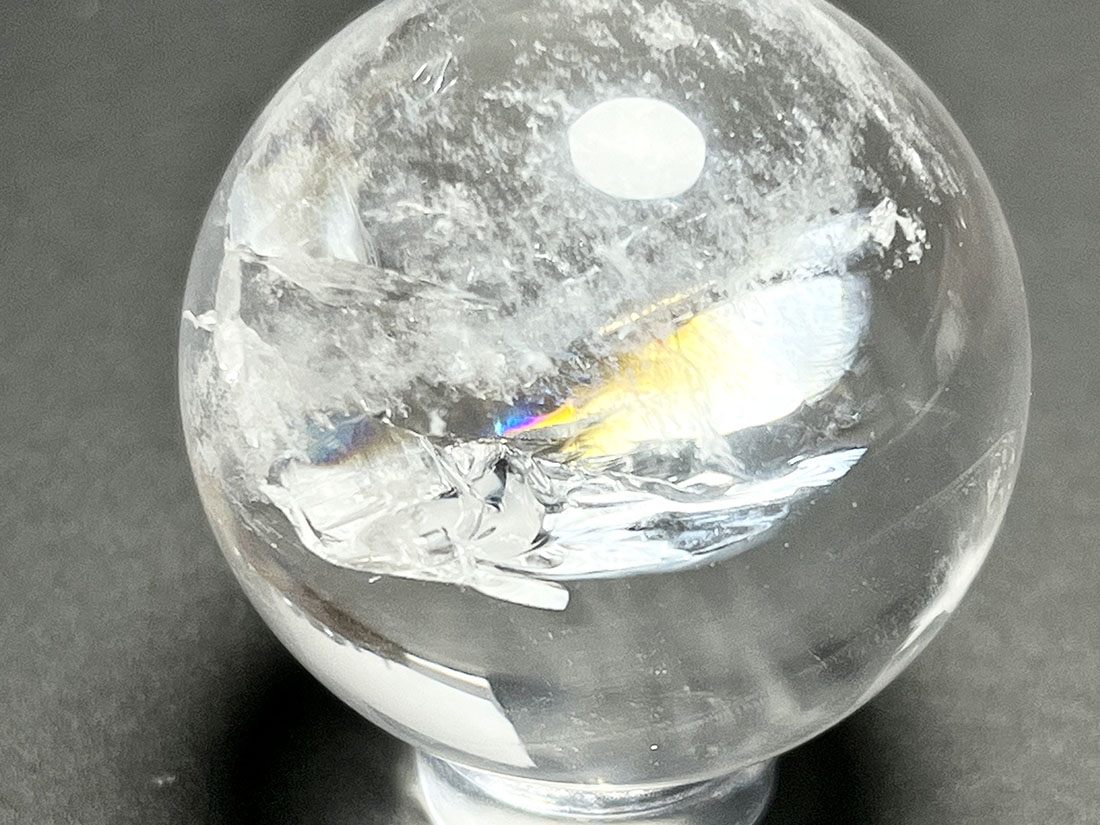 アイリスクォーツ アイリスクォーツ (レインボークォーツ) 33mm 丸玉 / Iris Quartz Sphere