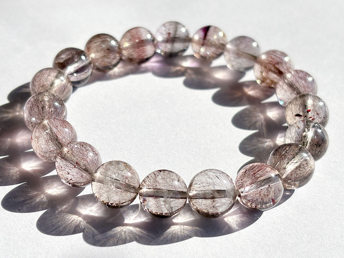 ゲーサイトinクォーツ 10mm ブレスレット / Goethite in Quartz